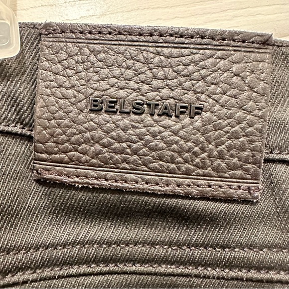 Belstaff Black Men's Jeans Cargo Stretch Trousers Slim Biker Zip BLACK W28 - Picture 2 of 10